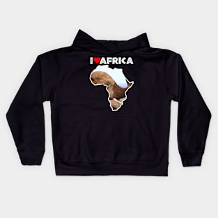 I Love Africa Elephant Scents Kids Hoodie